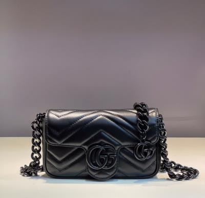 wholesale quality gucci gg marmont 699757 black